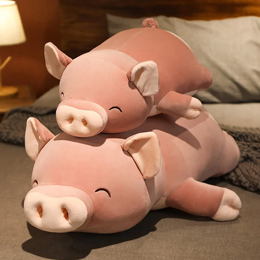 50-100Cm Squishy Simulation Pig Stuffed Doll Plush Piggy Toy Animal Soft Plushie Pillow Cushion Comforting Gift