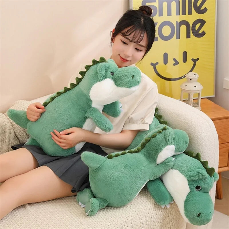 Cute Dinosaur Doll Plush Toy Pillow Creative Girl Cloth Doll Girl Birthday Gift Plush Dinosaur Doll Pillow